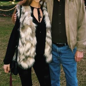 Free people fur vest